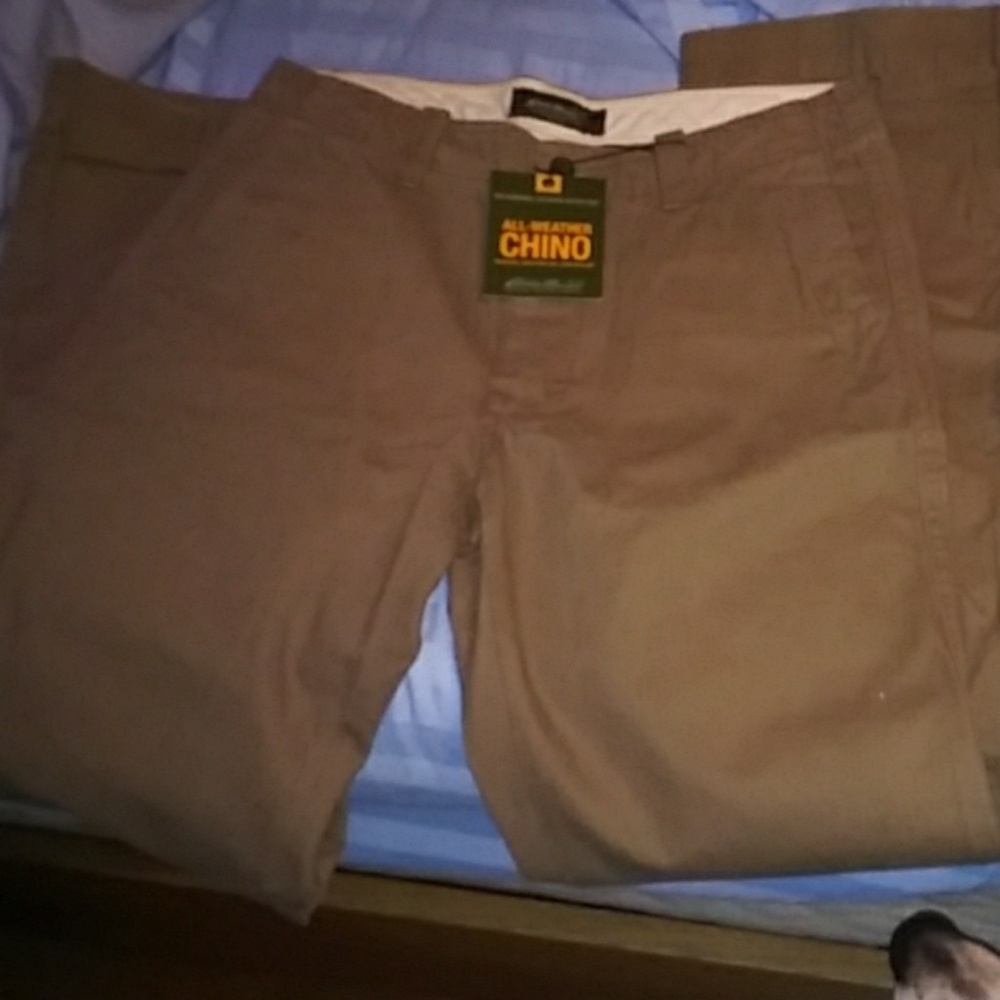 BRAND NEW EDDIE BAUER ALL WEATHER CHINO PANTS